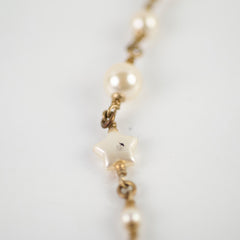 Chanel CC Star Long Pearl Necklace Costume Jewellery