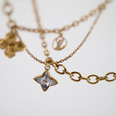 Louis Vuitton Gold Tone Necklace with Charms Costume Jewellery
