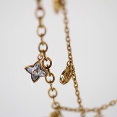 Louis Vuitton Gold Tone Necklace with Charms Costume Jewellery