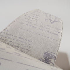 Christina Dior x Daniel Arsham Men's Newspaper Print Saddle Bag White