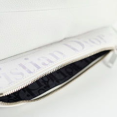 Christina Dior x Daniel Arsham Men's Newspaper Print Saddle Bag White