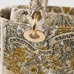 Dior Medium D-Lite Bag Latte Broderie Autour De Monde
