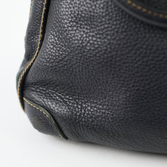 Chanel Vintage Lax Shoulder Bag Black