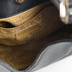 Chanel Vintage Lax Shoulder Bag Black