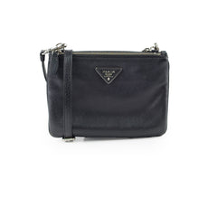 Prada Vitello Diano Crossbody Bag Black