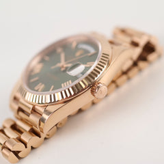 Rolex Day-Date 40 Watch Olive Dial 2022 228235