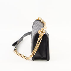 Chanel Lambskin Old Medium Boy Black