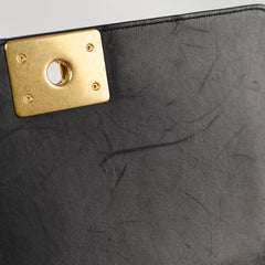 Chanel Lambskin Old Medium Boy Black