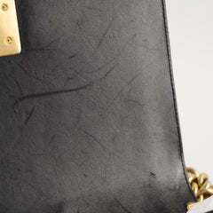 Chanel Lambskin Old Medium Boy Black