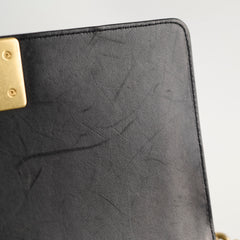 Chanel Lambskin Old Medium Boy Black