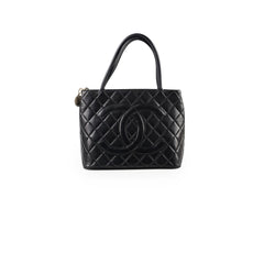 Chanel Medallion Tote Lambskin Black