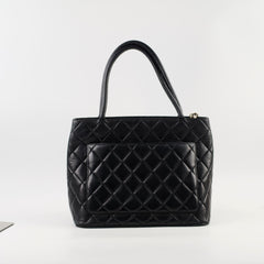 Chanel Medallion Tote Lambskin Black