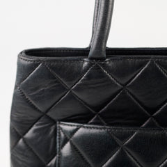 Chanel Medallion Tote Lambskin Black