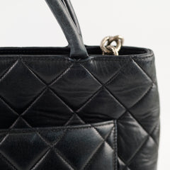 Chanel Medallion Tote Lambskin Black