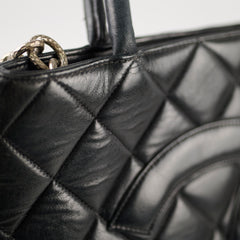 Chanel Medallion Tote Lambskin Black