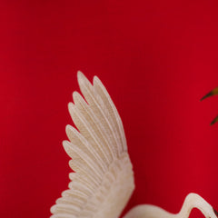 Gucci Red Heron Print Sweater Size Small