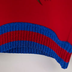 Gucci Red Heron Print Sweater Size Small