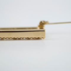 Chanel "CHANEL" Crystal Brooch Gold Costume Jewellery