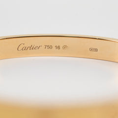 Cartier Love Bracelet Classic Rose Gold - Size 16