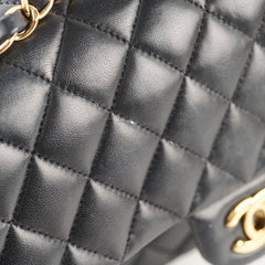 Chanel Medium/Large Classic Flap Black Lambskin GHW