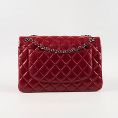 Chanel classic Double Flap Jumbo Red