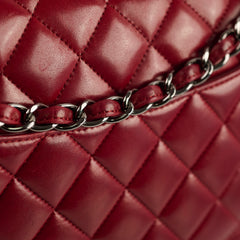 Chanel classic Double Flap Jumbo Red