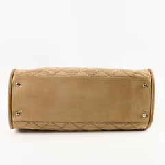 Chanel CC Quilted Tote Beige