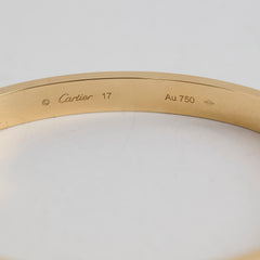 Cartier Love Bracelet Classic Model Size 17 Yellow Gold