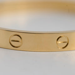 Cartier Love Bracelet Classic Model Size 17 Yellow Gold