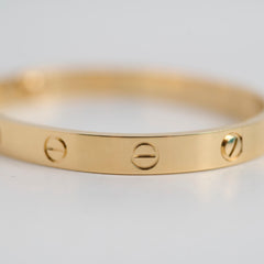 Cartier Love Bracelet Classic Model Size 17 Yellow Gold