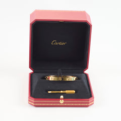 Cartier Love Bracelet Classic Model Size 17 Yellow Gold