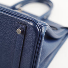 Hermes Birkin 30 Blue Sapphire T Stamp PHW