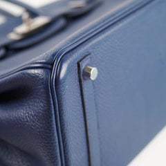 Hermes Birkin 30 Blue Sapphire T Stamp PHW