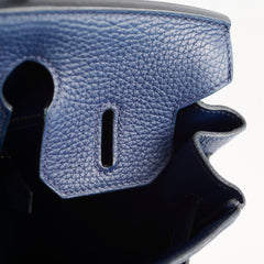 Hermes Birkin 30 Blue Sapphire T Stamp PHW