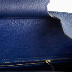 Hermes Birkin 30 Blue Sapphire T Stamp PHW