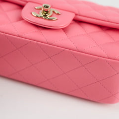 Chanel Mini Retangular Pink Microchipped
