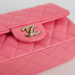 Chanel Mini Retangular Pink Microchipped