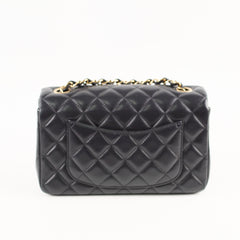 Chanel Mini Rectangular GHW Microchipped Black