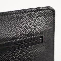 Chanel Caviar Wallet on Chain WOC Black GHW Microchipped