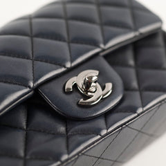 Chanel Mini Retangular Navy Microchipped