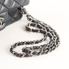 Chanel Mini Retangular Navy Microchipped