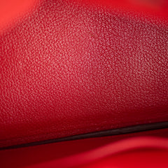 Hermes Birkin 30 Rouge Casaque P Square Stamp PHW