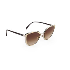 Chanel Gold Cat Eye Sunglasses