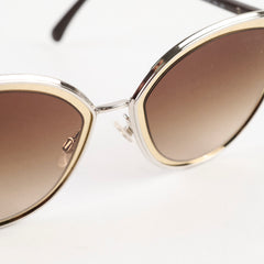 Chanel Gold Cat Eye Sunglasses