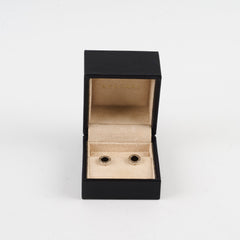 Bvlgari B Zero Stud Earrings Silver Onyx