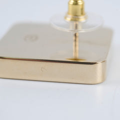 Chanel 23C CC Square Earrings Black/Pink Costume Jewellery