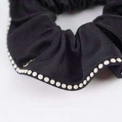 Chanel Silk Pearl Hair Scrunchie