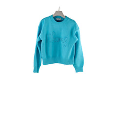 Chanel Knit Jumper Aqua Blue - Size 36