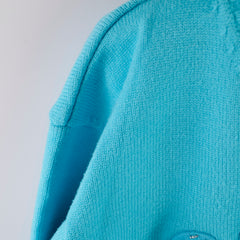Chanel Knit Jumper Aqua Blue - Size 36
