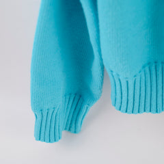 Chanel Knit Jumper Aqua Blue - Size 36